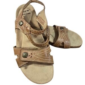 Earth Origins Hook & Loop Strappy Sandals for Women Size‎ 8